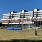 Le Palais de l'Europe à Strasbourg, siège du Conseil de l'Europe