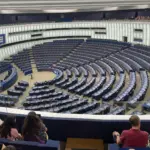 Hemicycle du Parlement europeen a Strasbourg