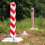 La frontière entre la Pologne et la Biélorussie près du village d Usnarz Górny