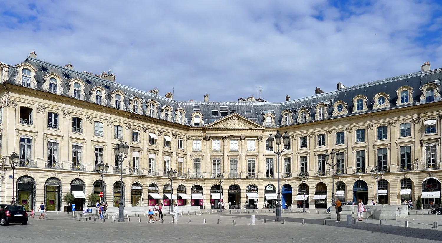 Immeubles de la place Vendôme à Paris, haut lieu de l'immobilier de luxe