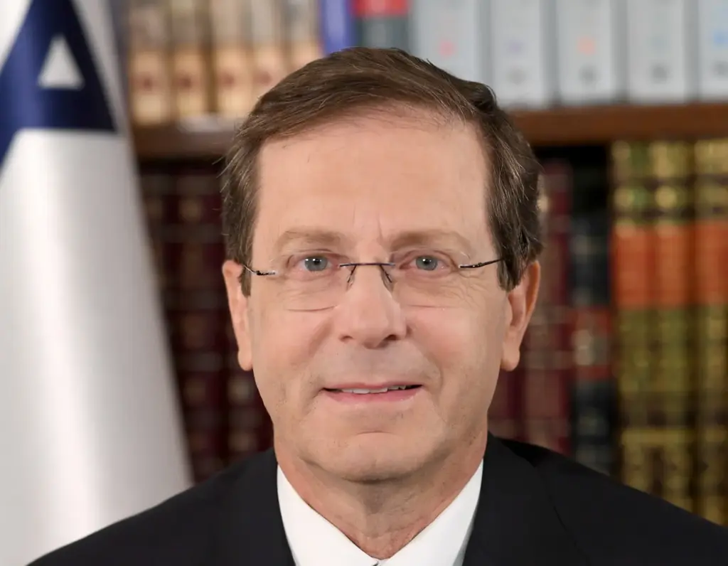 Portrait officiel du président israélien Isaac Herzog