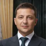 Portrait officiel du président ukrainien Volodymyr Zelensky