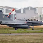 Avion de chasse Rafale de l Indian Air Force au sol