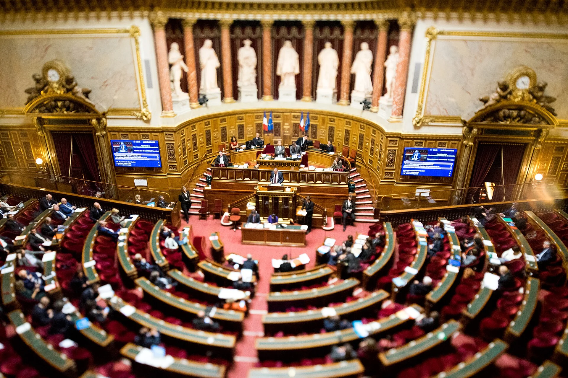 Hémicycle du Sénat français, à Paris