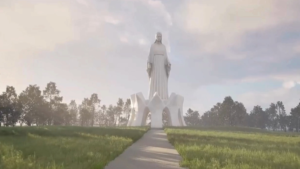 Lire la suite à propos de l’article Pologne : Une statue de la Vierge Marie de 55 mètres, inaugurée le jour de l’Assomption