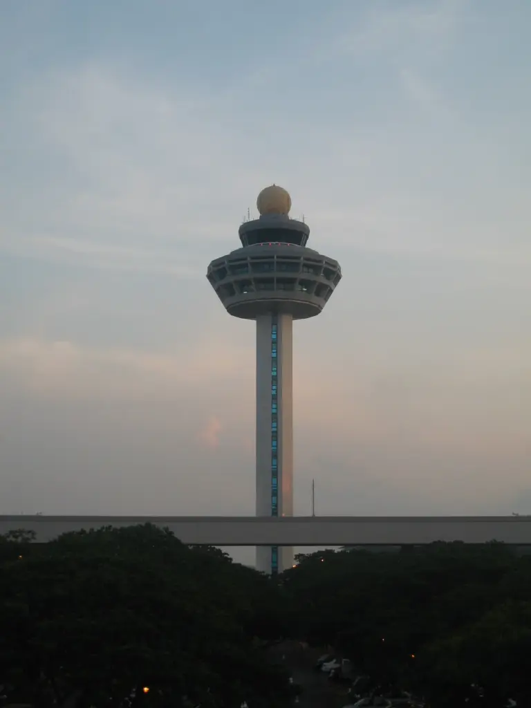 Tour de contrôle de l aéroport de Changi à Singapour