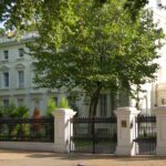 Bâtiment de la chancellerie de l'ambassade de Russie à Londres, au Royaume-Uni