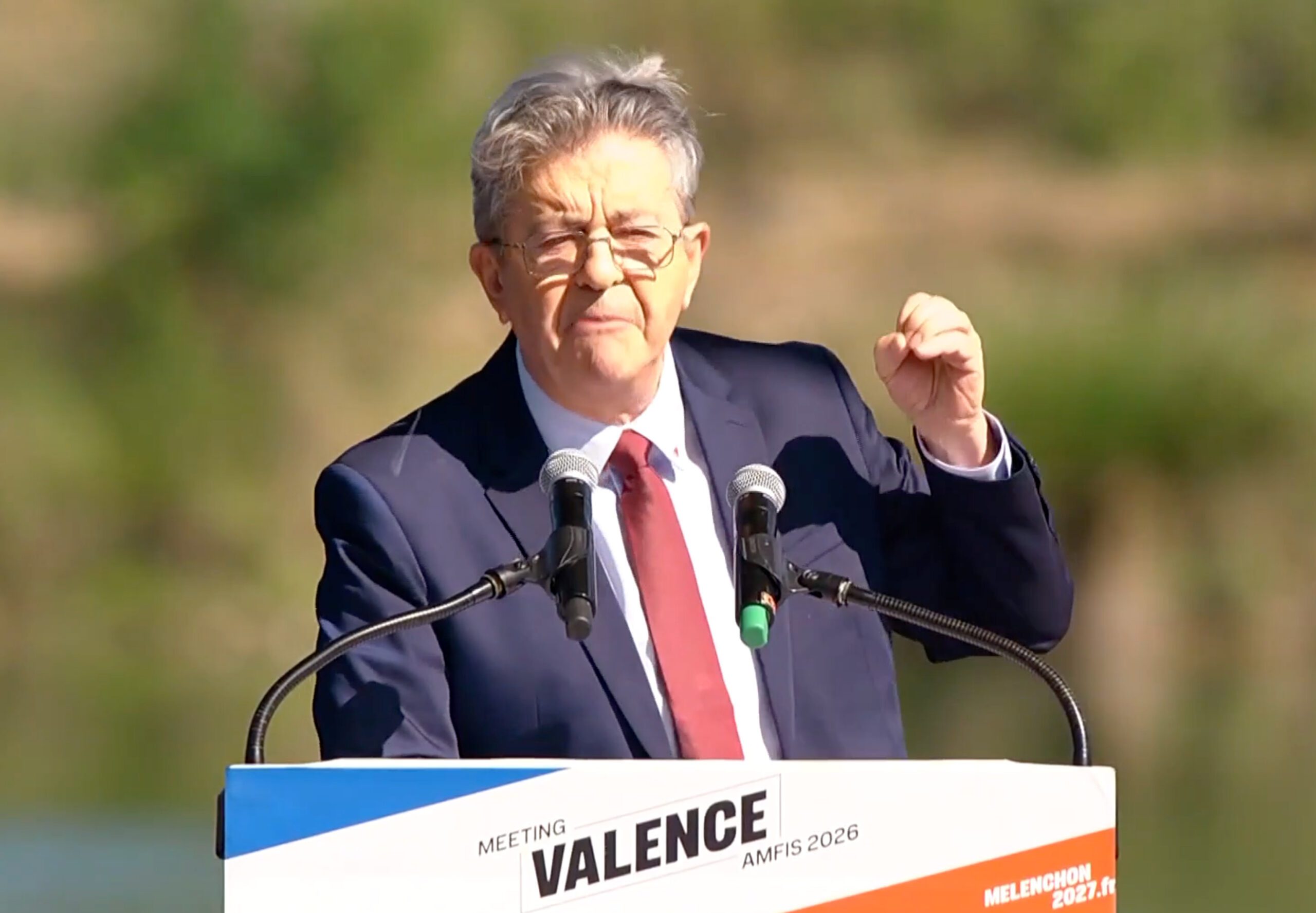 Image : capture d'écran compte X de Jean Luc Mélenchon. 