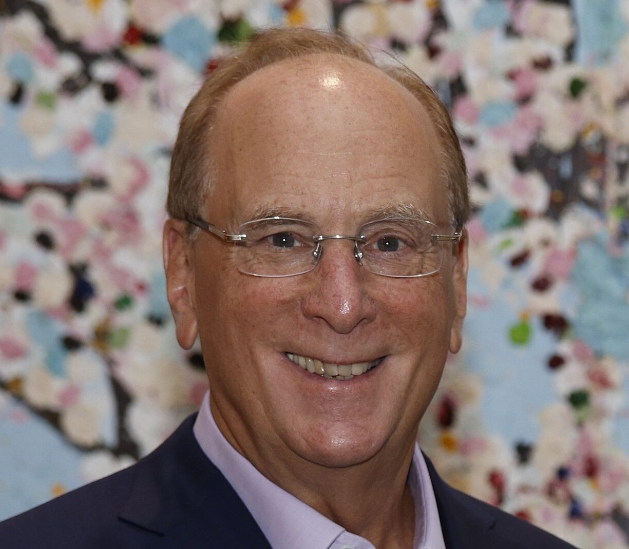 Larry Fink président de Black Rock et du WEF. Photo : @UE