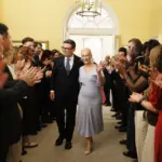 Andy Burnham, Premier ministre britannique, arrive au 10 Downing Street le 20 juillet 2026