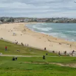 Vue de la plage de Bondi à Sydney, en Australie