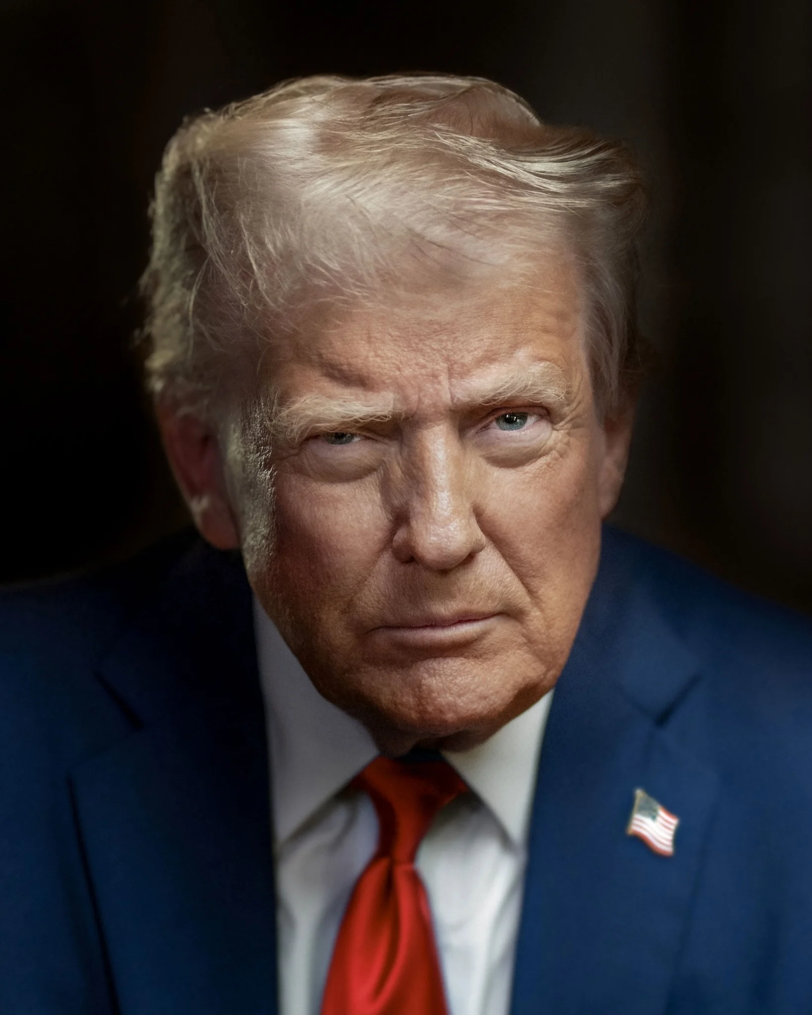 Portrait officiel du president americain Donald Trump, Maison Blanche