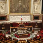 Hémicycle de l’Assemblée nationale, siège du pouvoir législatif français