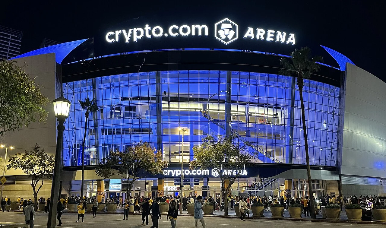 Extérieur du Crypto.com Arena, salle des Los Angeles Lakers