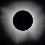 Couronne solaire visible lors d’une éclipse totale du Soleil