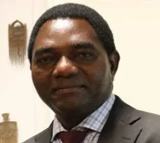 Hakainde Hichilema, président sortant de Zambie et candidat à sa réélection