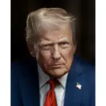Portrait officiel du président américain Donald Trump