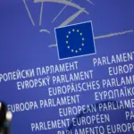 Gros plan sur le drapeau de l Union europeenne