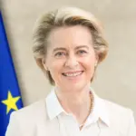 Portrait officiel d'Ursula von der Leyen, présidente de la Commission européenne