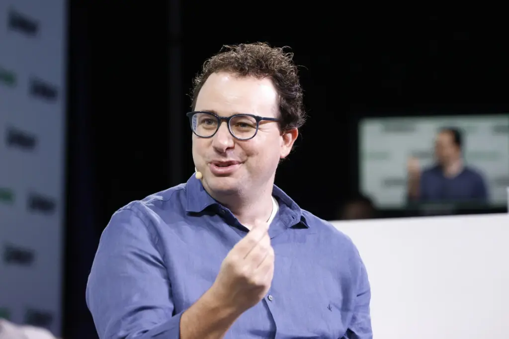 Dario Amodei, PDG et cofondateur d'Anthropic, lors de TechCrunch Disrupt 2023