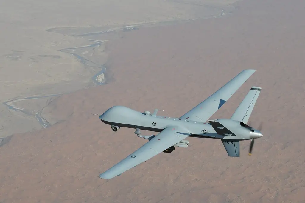 Drone MQ-9 Reaper de l'armee de l'air americaine en vol