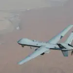 Drone MQ-9 Reaper de l'armee de l'air americaine en vol