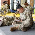 Soldats sud-coreens et americains lors de l exercice Ulchi Freedom Shield