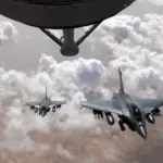 Deux Rafale de l'armée de l'air française en vol