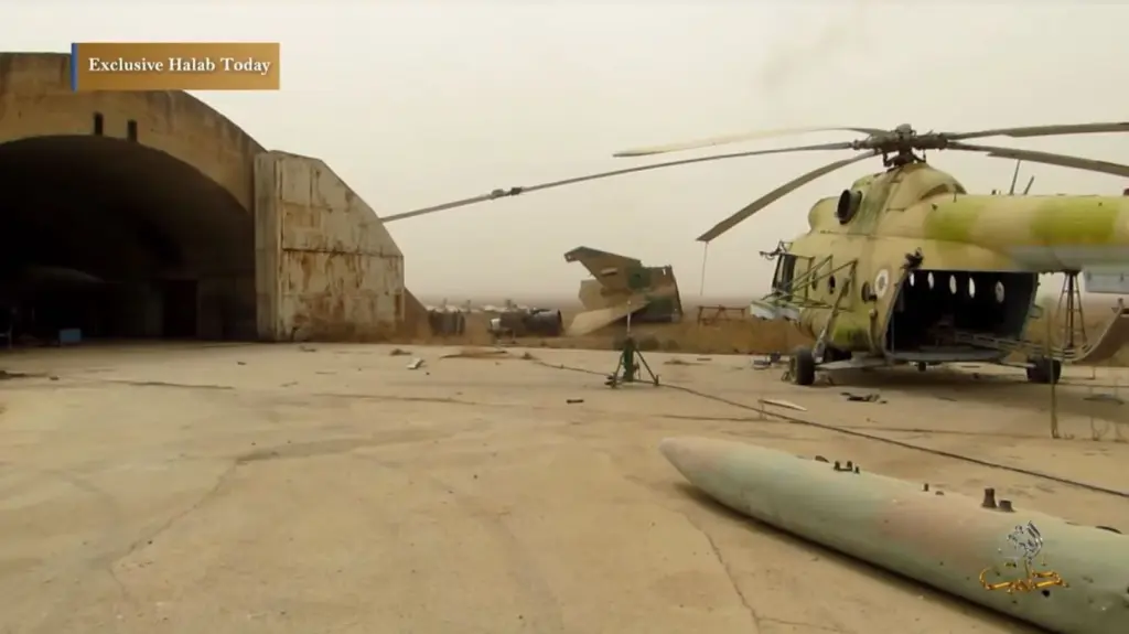 La base aérienne d'Abou al-Douhour, dans la province d'Idleb, sur une photo d'archive datée du 11 septembre 2015