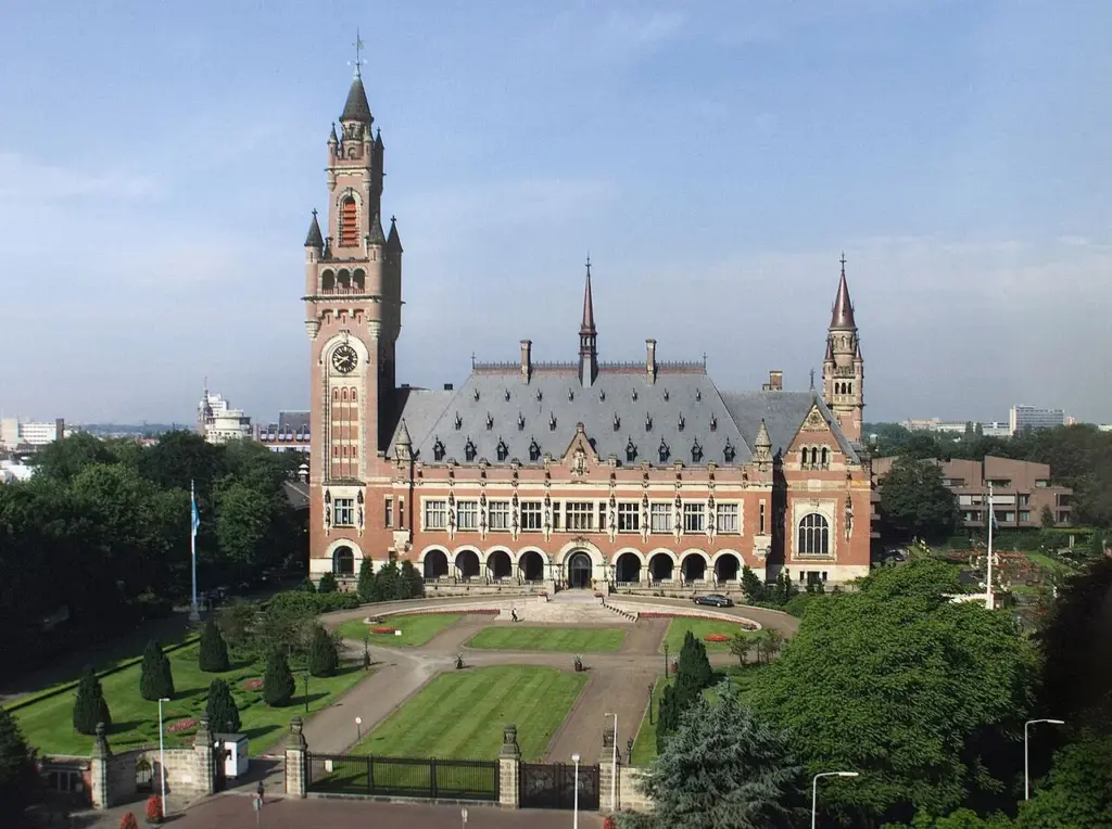 Le Palais de la paix à La Haye, siège de la Cour internationale de justice