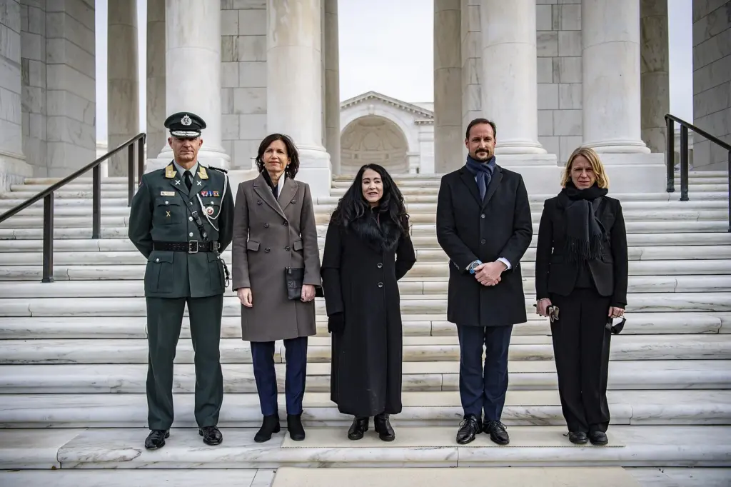 Le prince héritier Haakon de Norvège lors d'une cérémonie officielle