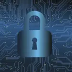 Cadenas numérique superposé à un circuit imprimé, symbole de cybersécurité