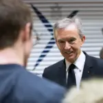 Bernard Arnault, PDG de LVMH, lors d'une conférence à l'École polytechnique