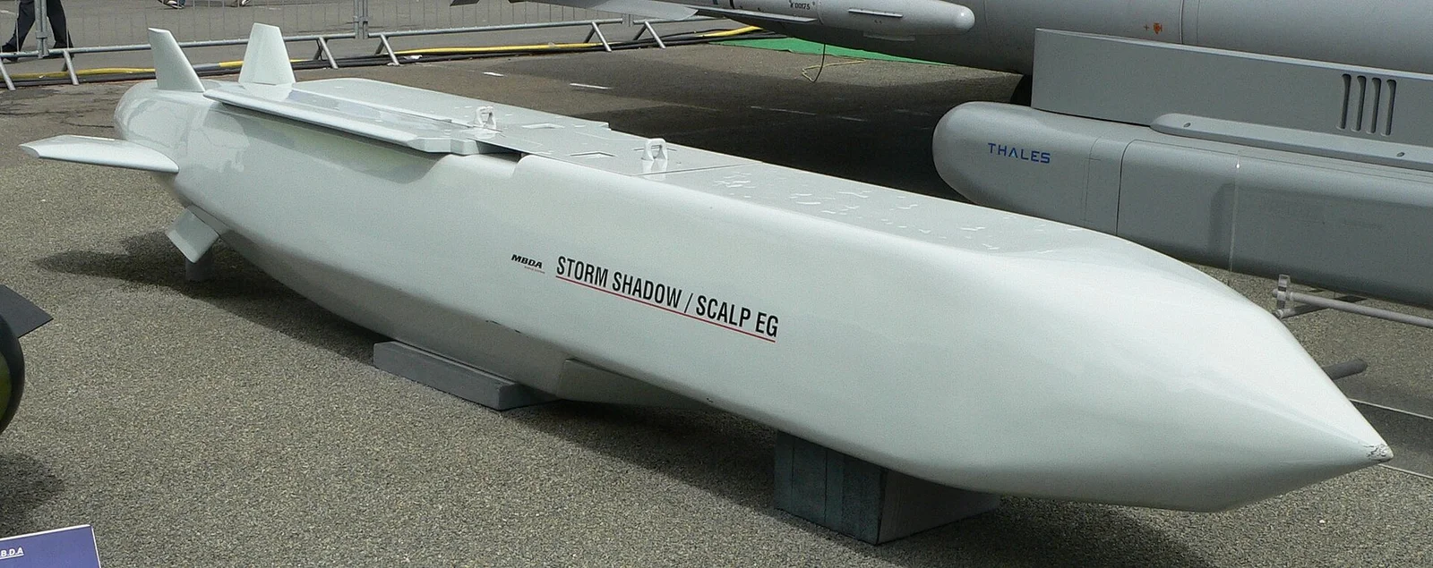 Un missile de croisière Storm Shadow, version britannique du Scalp