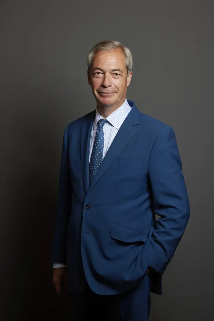 Nigel Farage, portrait officiel de député britannique