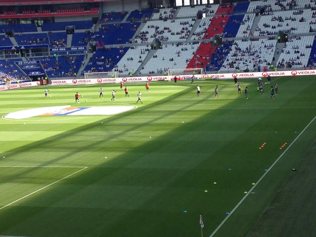Le Groupama Stadium de Décines-Charpieu, enceinte de l'Olympique lyonnais