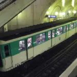 Rame du métro parisien exploité par la RATP