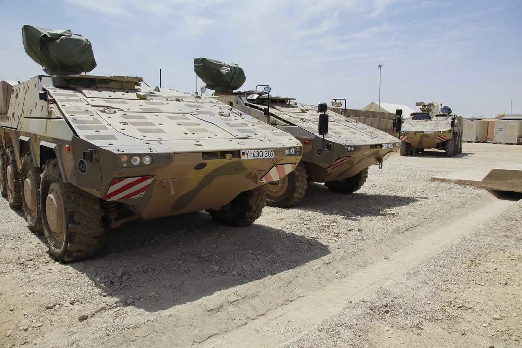 Un véhicule blindé modulaire Boxer en service dans la Bundeswehr