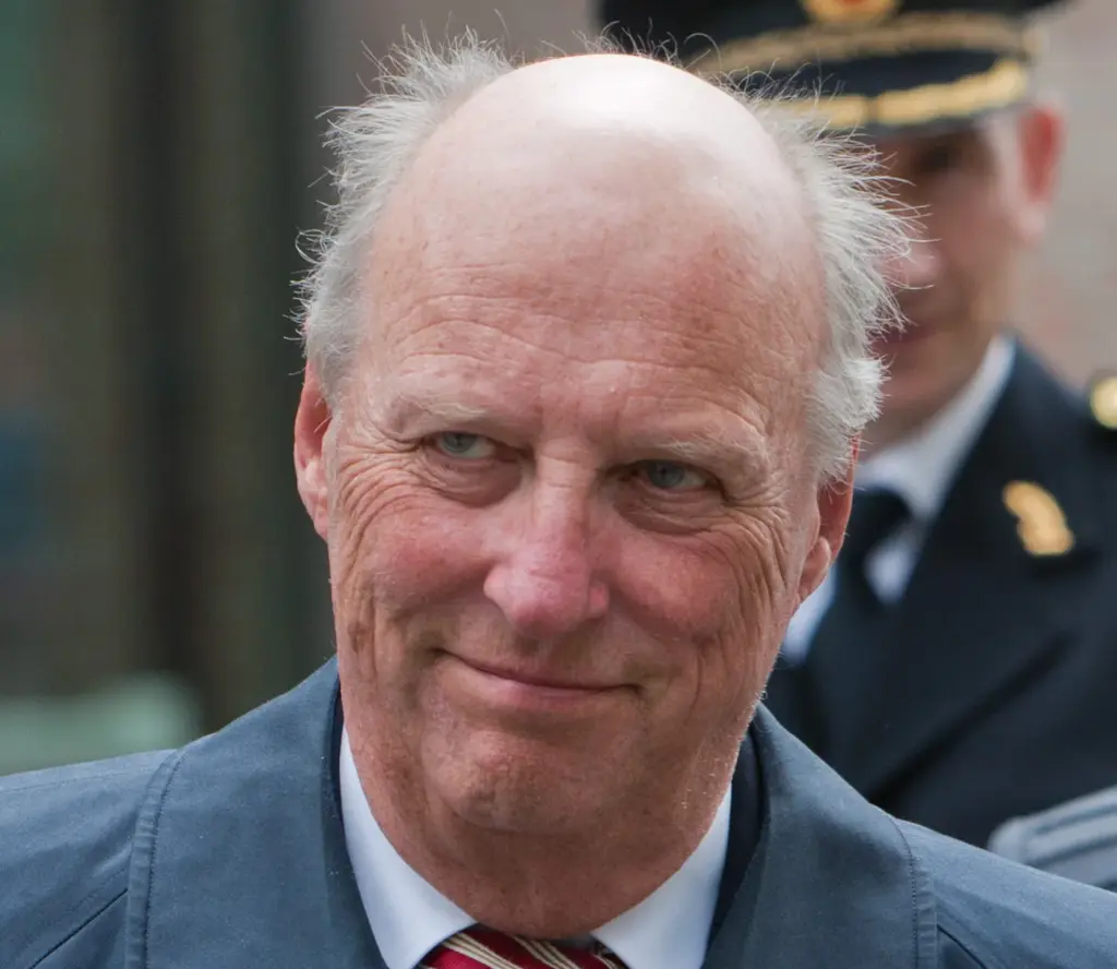 Le roi Harald V de Norvège lors d'une visite officielle
