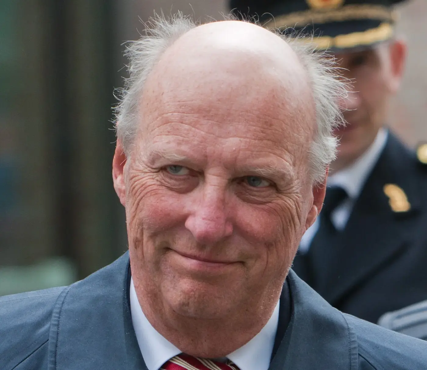 Le roi Harald V de Norvège lors d'une visite officielle