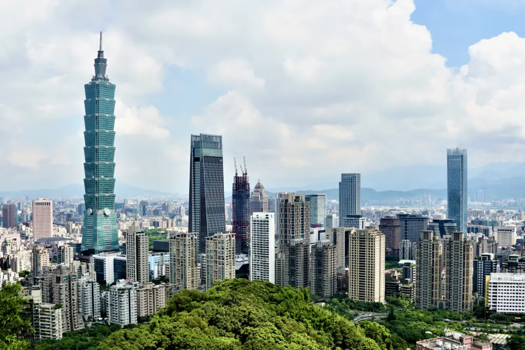 Vue du panorama urbain de Taipei, a Taiwan