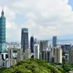 Vue du panorama urbain de Taipei, a Taiwan