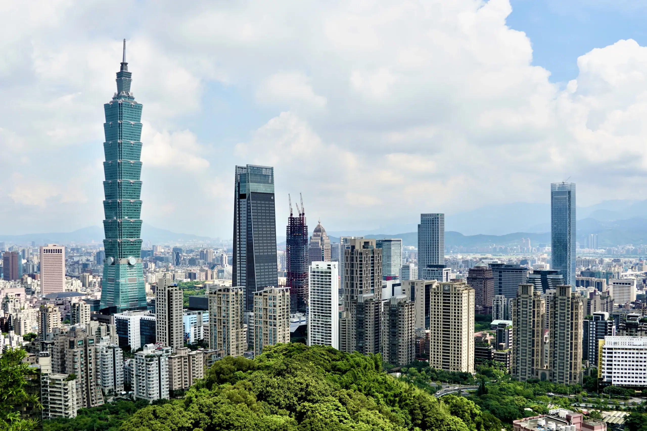 Vue du panorama urbain de Taipei, a Taiwan