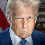 Portrait officiel du président américain Donald Trump