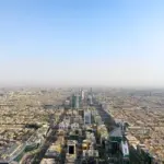 Vue aerienne de Riyad Arabie saoudite