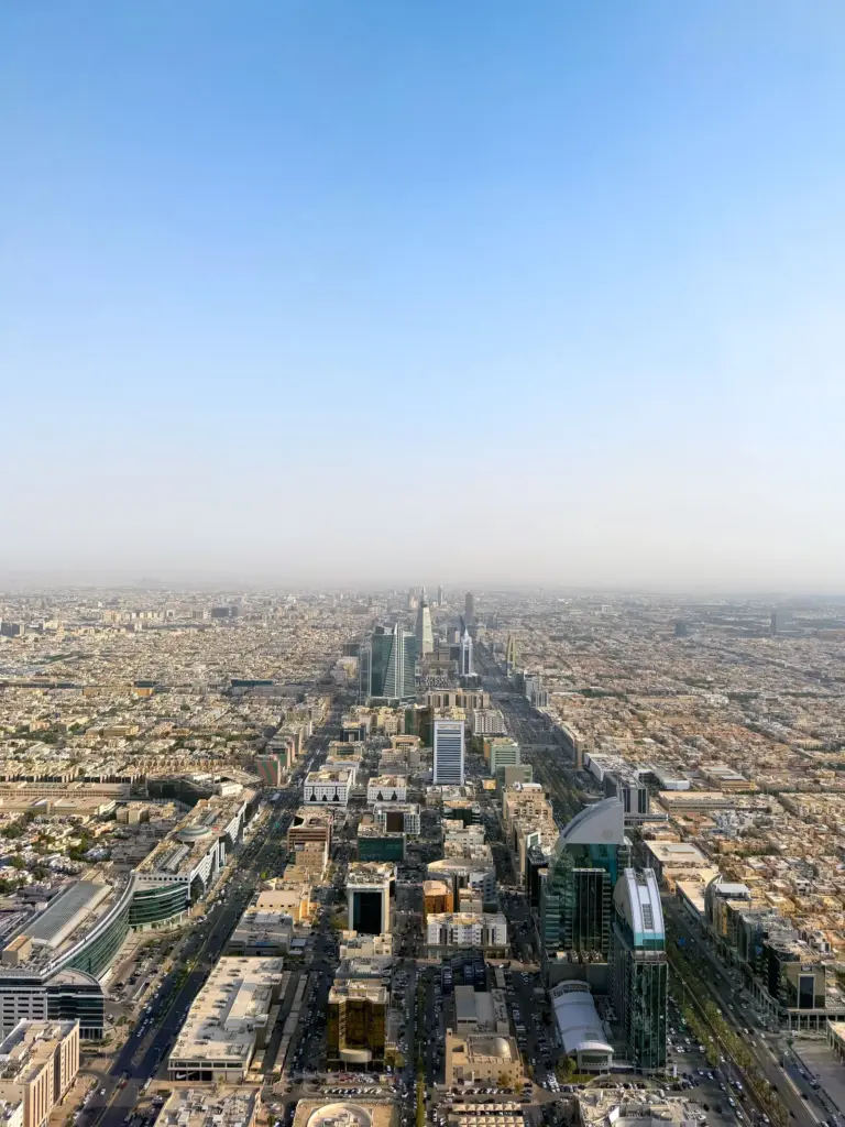 Vue aerienne de Riyad Arabie saoudite