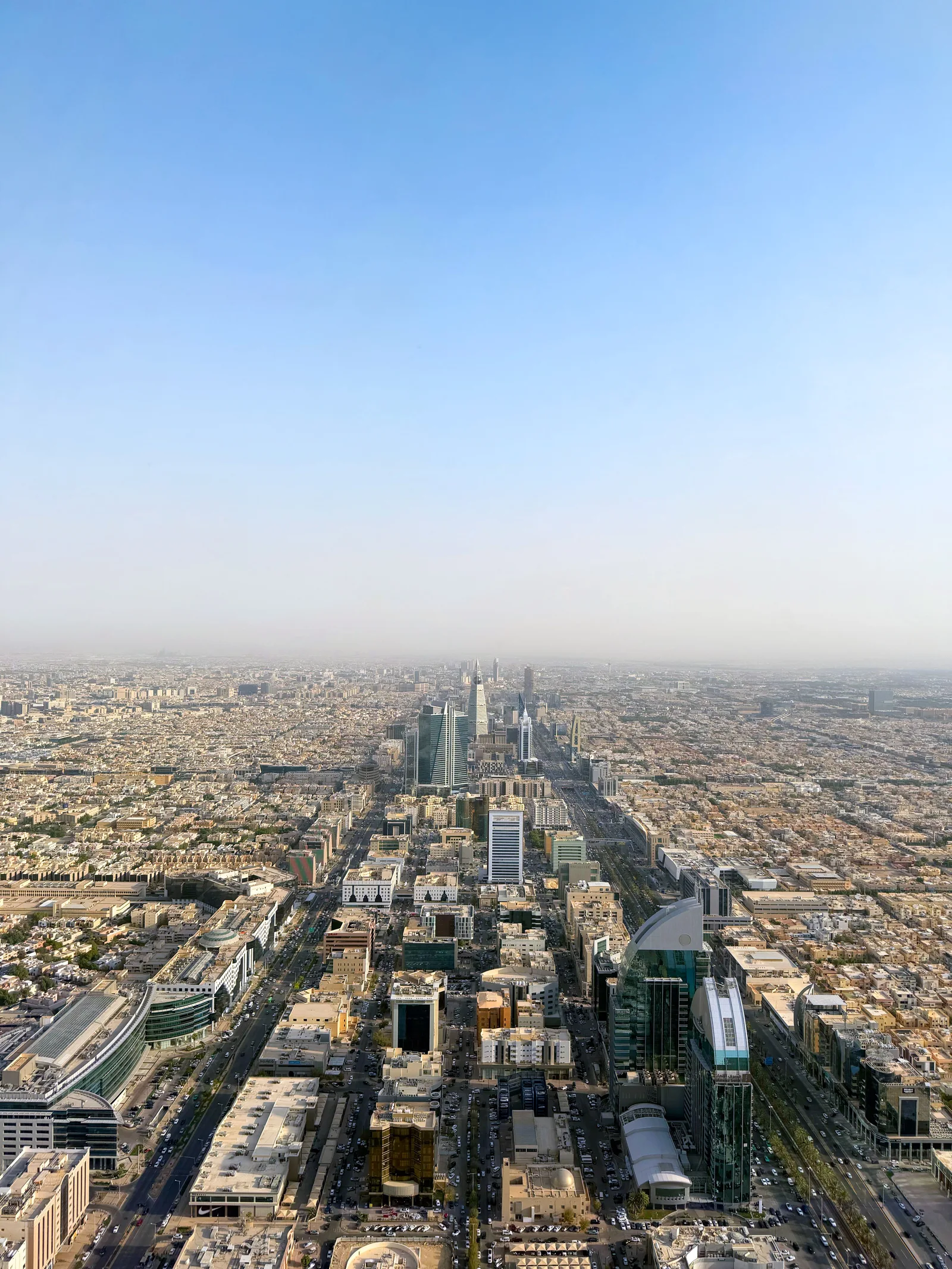 Vue aerienne de Riyad Arabie saoudite