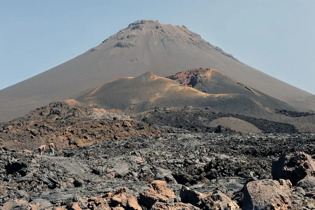 Le volcan Pico do Fogo sur l'île de Fogo, au Cap-Vert