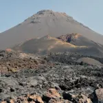 Le volcan Pico do Fogo sur l'île de Fogo, au Cap-Vert