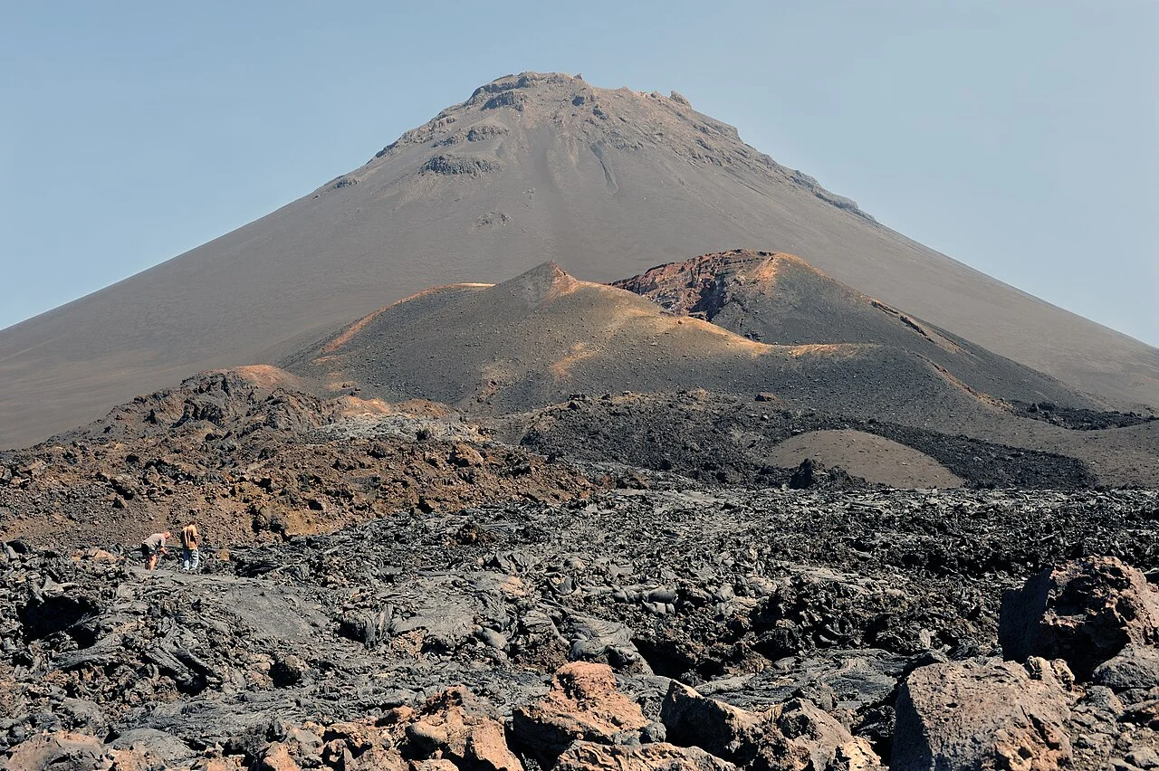 Le volcan Pico do Fogo sur l'île de Fogo, au Cap-Vert